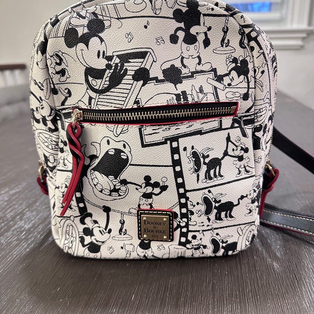 Dooney & Bourke Black and White Mickey Mouse Backpack